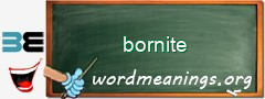 WordMeaning blackboard for bornite